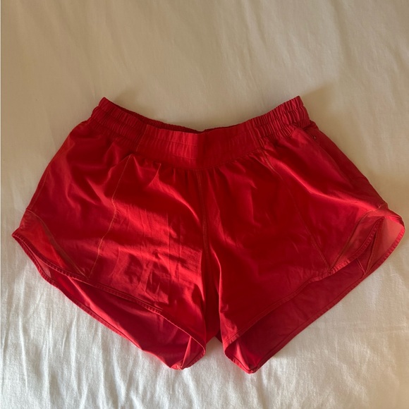 lululemon athletica Pants - Lululemon Red Hotty Hot Shorts